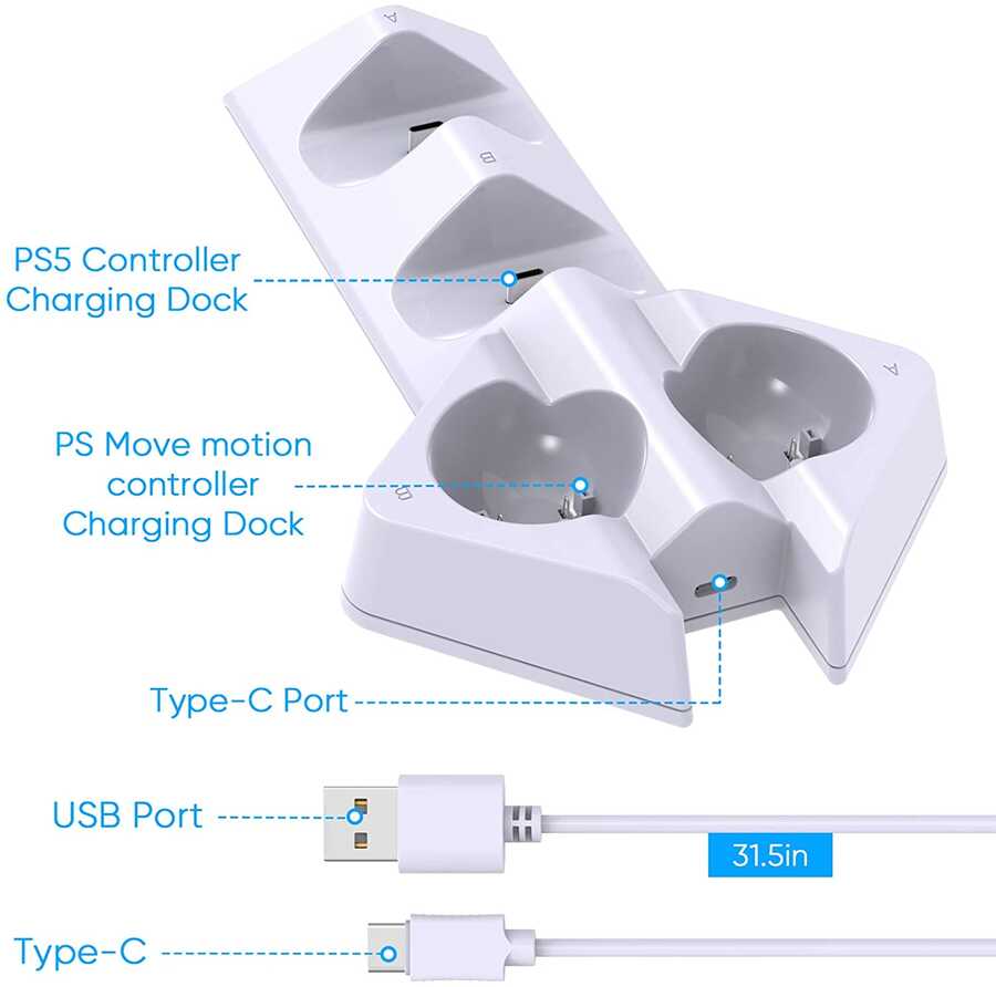 Bilişim Burada iPega PG-P5011 Playstation 5 Dualsense Şarj İstasyonu